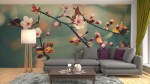 fotobehang woonkamer japanse bloesem 155010404